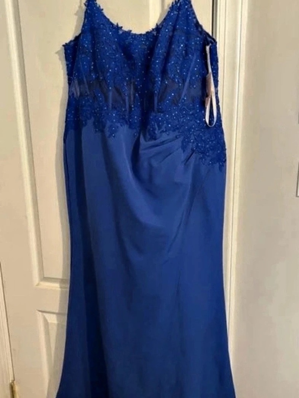 Embellish Corset Draped Skirt Embellished Floral Maxi Dress Size 20 NWT